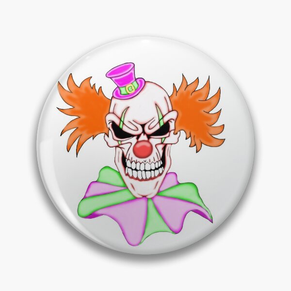 Item preview, Demented Clown Skull designed and sold by J-CCreations.