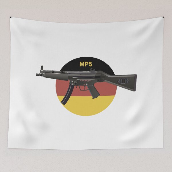 Item preview, MP5 Submachine Gun with German Flag designed and sold by NorseTech.