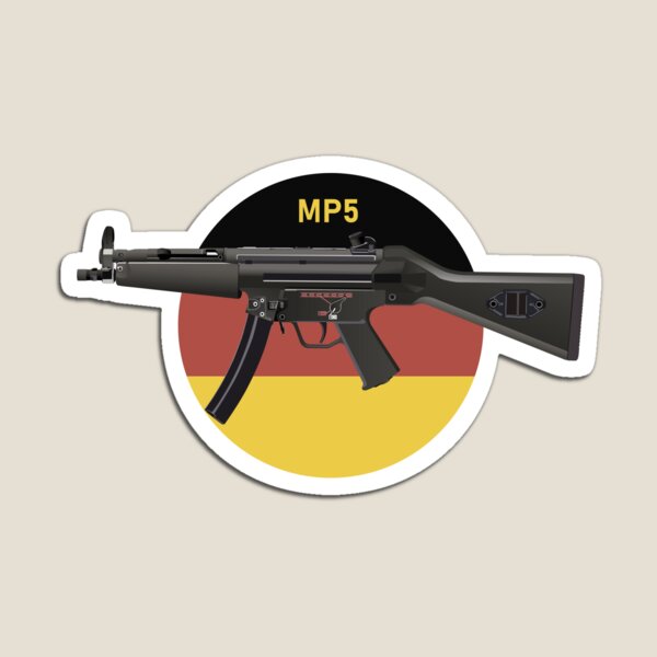 Artikel-Vorschau von MP5 Maschinenpistole mit deutscher Flagge, designt und verkauft von NorseTech.