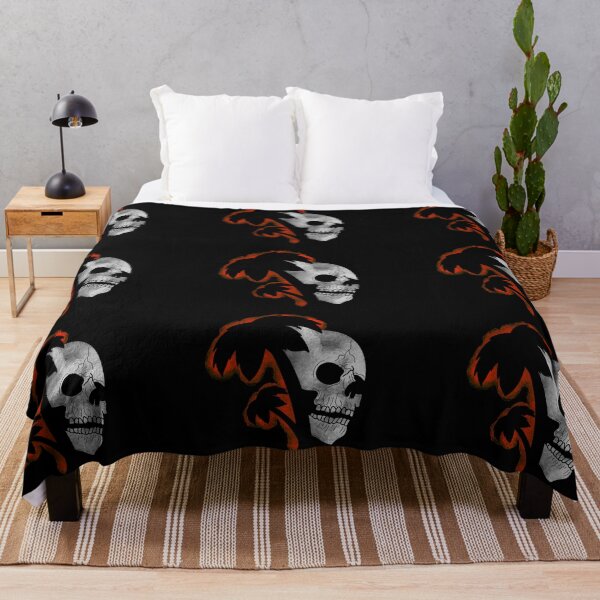 Item preview, Calavera y palmeras rojas designed and sold by BV-creas.