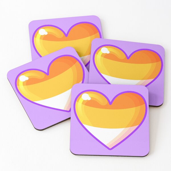 Item preview, halloween candy corn heart designed and sold by prismatic paper co.
