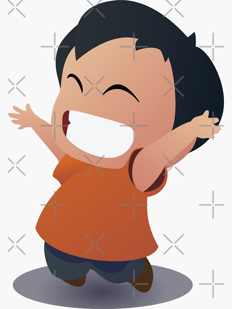 Thumbnail 3 of 3, Sticker, RED JUMP designed and sold by RedStudio418.