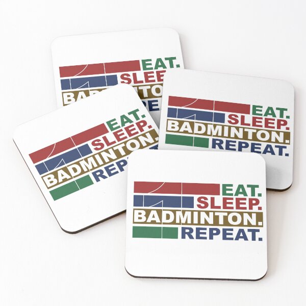 Item preview, Eat Sleep Badminton Repeat designed and sold by Zerendipya.