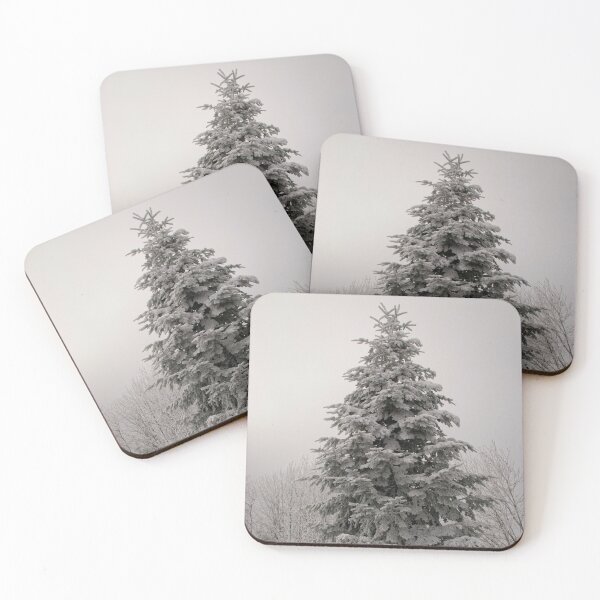 Item preview, Tall Snow covered pine tree in Schwyz in Switzerland designed and sold by krisgreenwood.