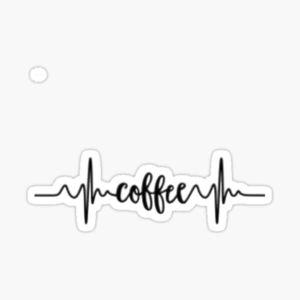 Kaffee Lebensader Sticker