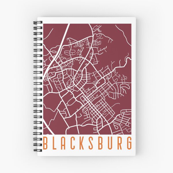 Artikelvorschau, Karte von Blacksburg, VA entworfen und verkauft von ec0naway.