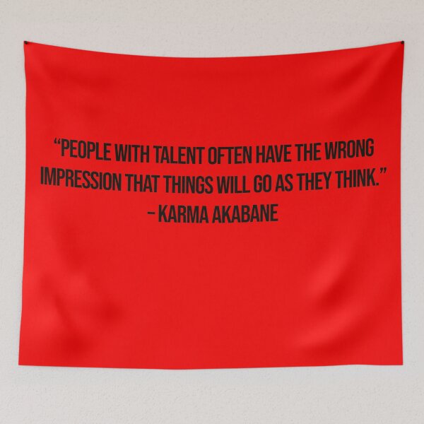 Item preview, Karma Akabane - Quote designed and sold by Epicanimequotes.