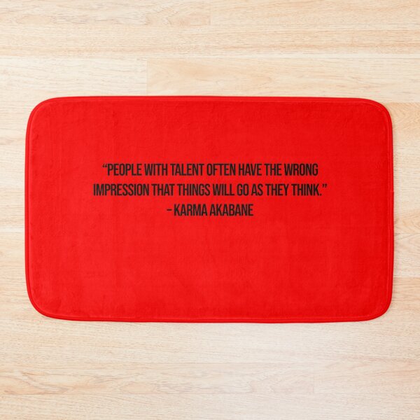 Item preview, Karma Akabane - Quote designed and sold by Epicanimequotes.