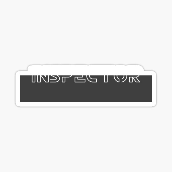 "Inspector" Sticker by Adisakdesigns Redbubble