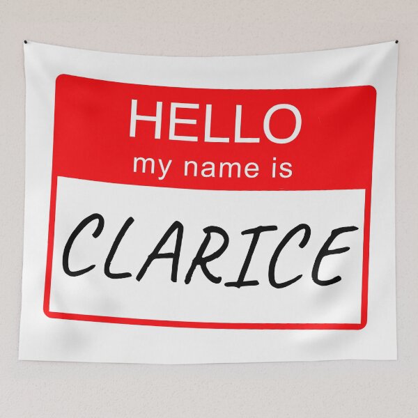 Item preview, Hello My Name Is Clarice Name Tag Custom Personalised Design  designed and sold by CreatedbyJR.