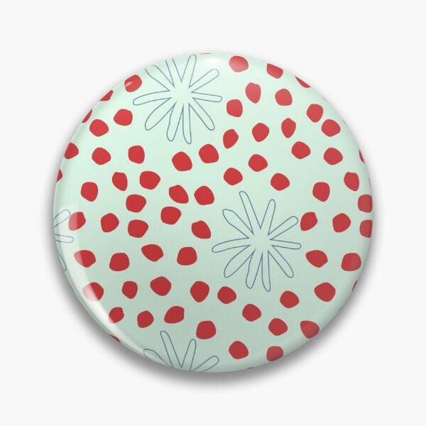 Item preview,  pastel light blue with flowers and red dots designed and sold by 3Akshithaa.