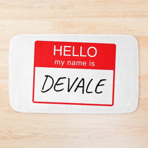 Item preview, Hello My Name Is Devale Name Tag Custom Personalised Design  designed and sold by CreatedbyJR.