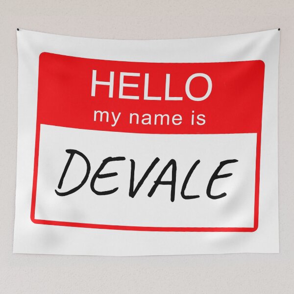 Item preview, Hello My Name Is Devale Name Tag Custom Personalised Design  designed and sold by CreatedbyJR.