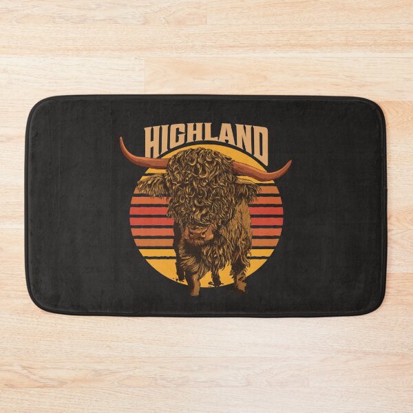 Item preview, Vintage Scottish Highland Cow Art designed and sold by MrEddie10.