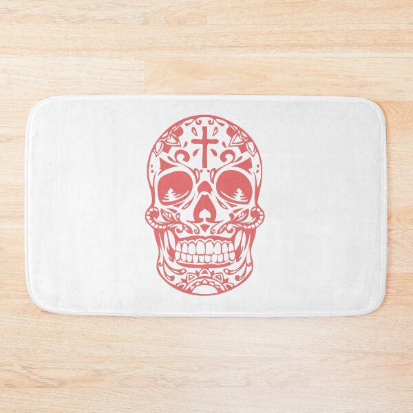 Item preview, Smoky pink designer skeleton head designed and sold by Mandala & More.