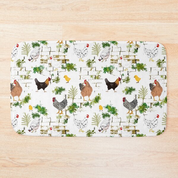 Item preview, Chicken,hen ,chicks pattern .Bricks background  designed and sold by MariaMarinova.