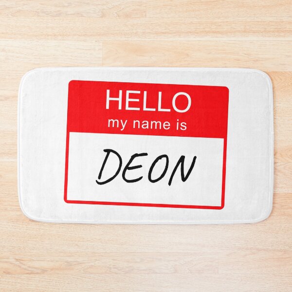 Item preview, Hello My Name Is Deon Name Tag Custom Personalised Design  designed and sold by CreatedbyJR.