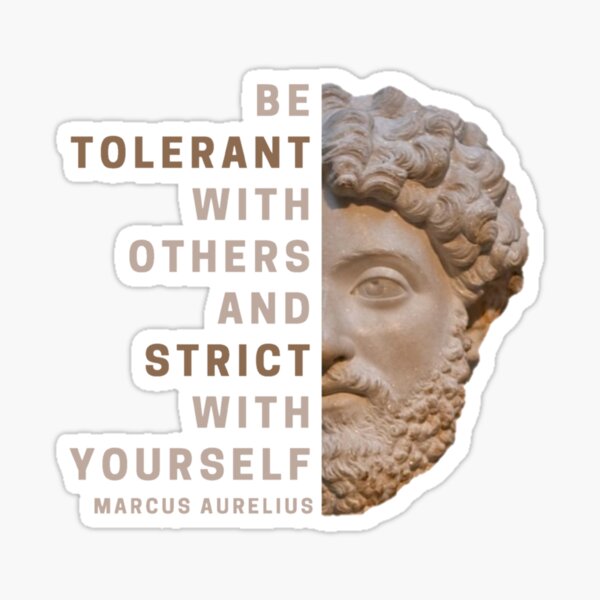 Item preview, Be Tolerant With Others And Strict With Yourself designed and sold by VoxStoica.