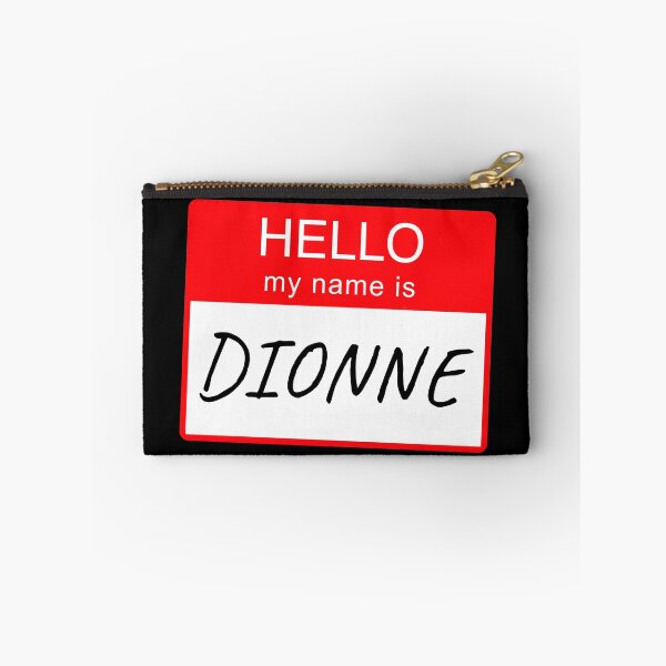 Aperçu de l'œuvre Bonjour mon nom est Dionne Name Tag Design personnalisé personnalisé créée et vendue par CreatedbyJR.