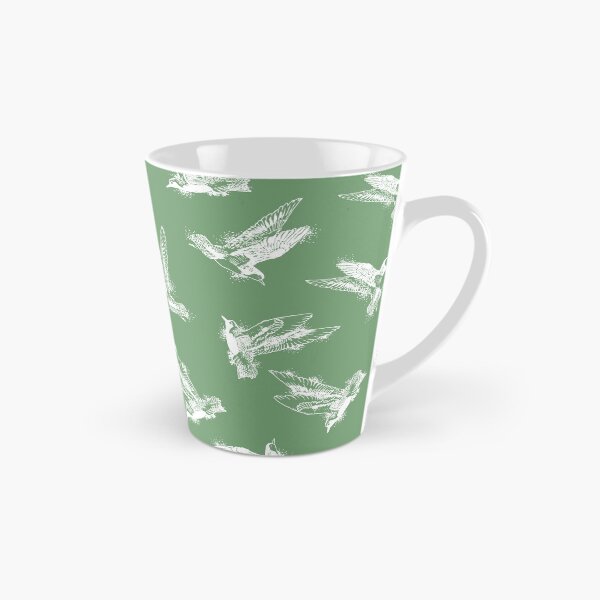 Item preview, Herring plovers in flight, green background designed and sold by Caroline Bochud.