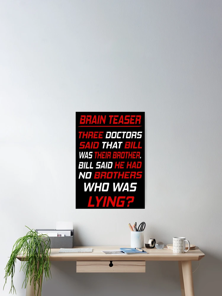 Thumbnail 2 of 3, Poster, Quiz Test Riddle designed and sold by Fashimation20.