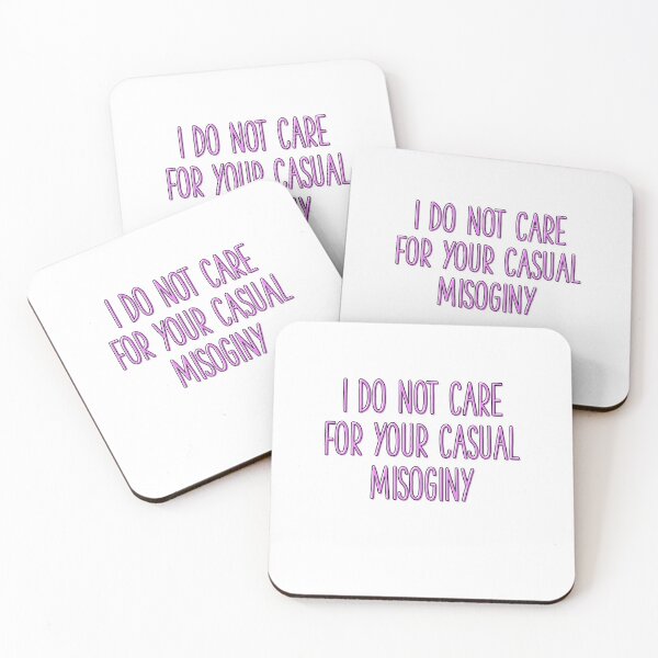 Item preview, I Do Not Care For You Casual Misoginy Feminism Pink Drawn designed and sold by sharedipmemes.