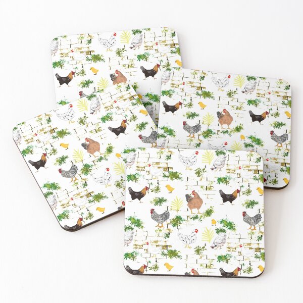 Item preview, Chicken,hen ,chicks pattern .Bricks background  designed and sold by MariaMarinova.