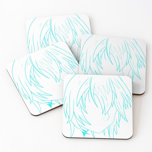 Item preview, Manga woman's drawing sky blue designed and sold by Jess-Xs.