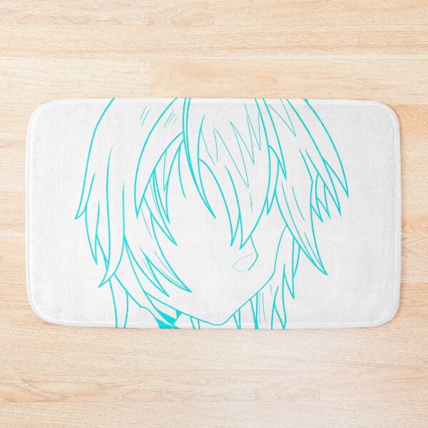 Item preview, Manga woman's drawing sky blue designed and sold by Jess-Xs.