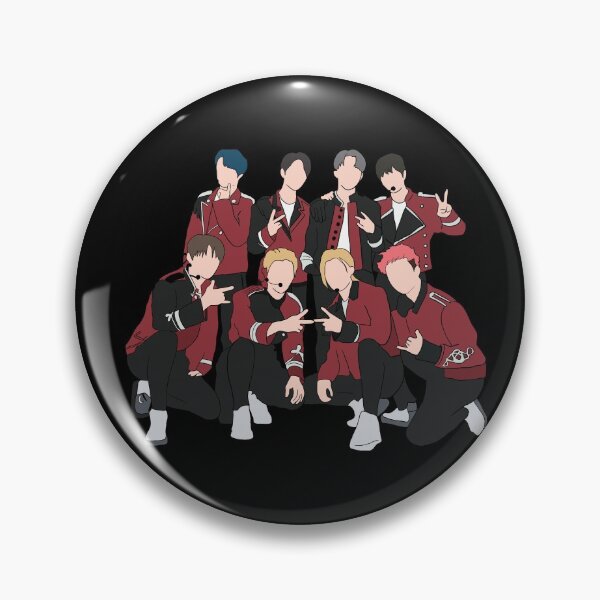 Item preview, Sticker - Stray Kids members ot8 backdoor designed and sold by Amy Hearts.