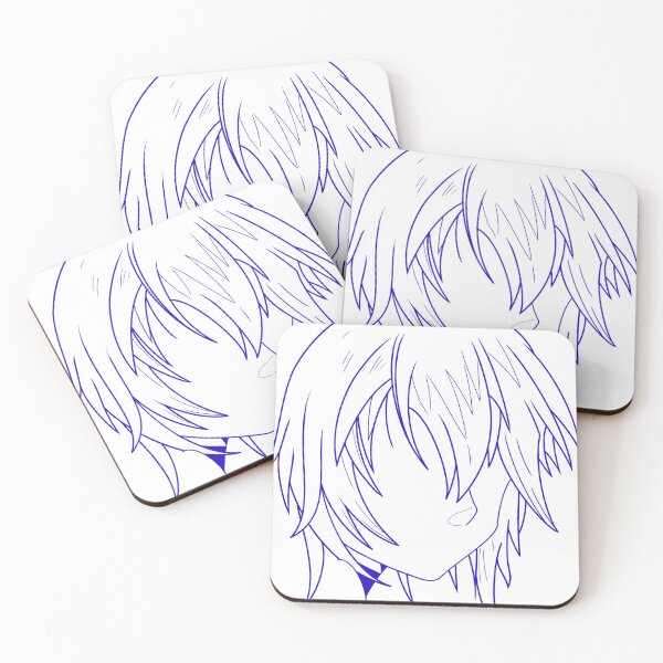 Item preview, Manga woman's drawing blue designed and sold by Jess-Xs.