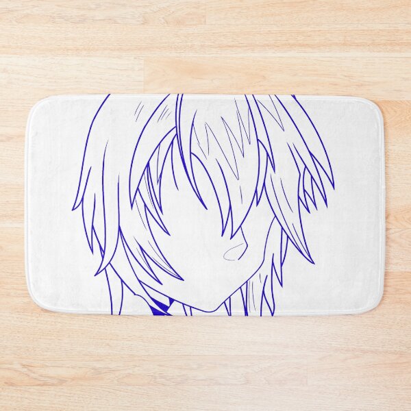 Item preview, Manga woman's drawing blue designed and sold by Jess-Xs.
