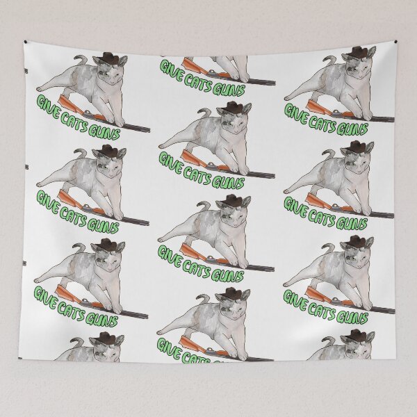 Item preview, Give Cats Guns designed and sold by MeganHickson.