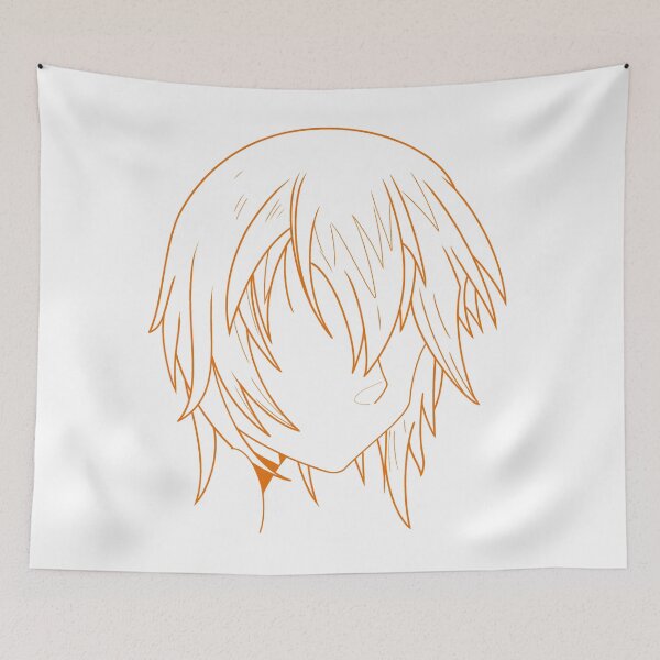 Item preview, Manga woman's drawing orange designed and sold by Jess-Xs.