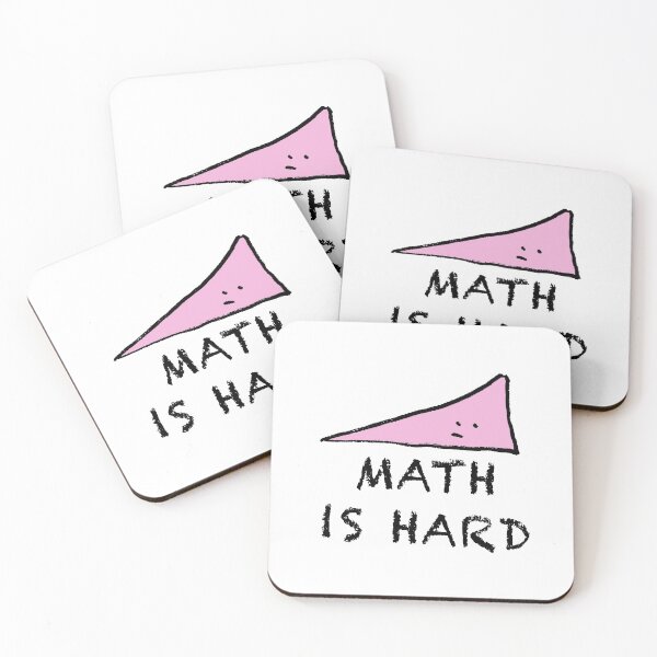 Item preview, Math is Hard - Pink designed and sold by joshcartoonguy.