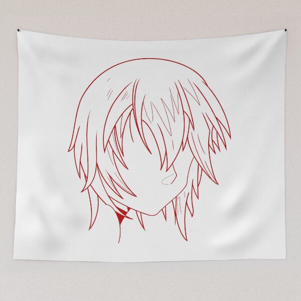 Item preview, Manga woman's drawing red designed and sold by Jess-Xs.