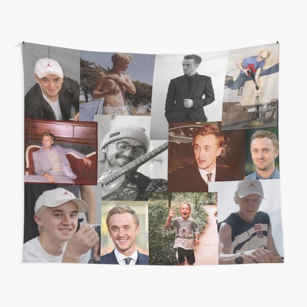 Tom Felton collage Tapestry