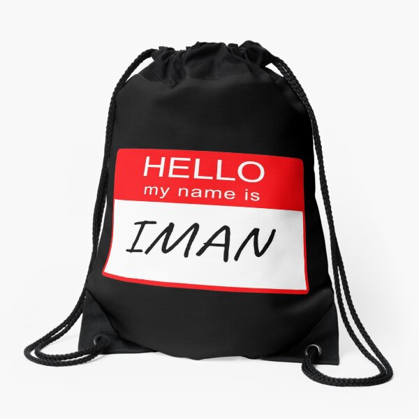 Iman Drawstring Bags Redbubble