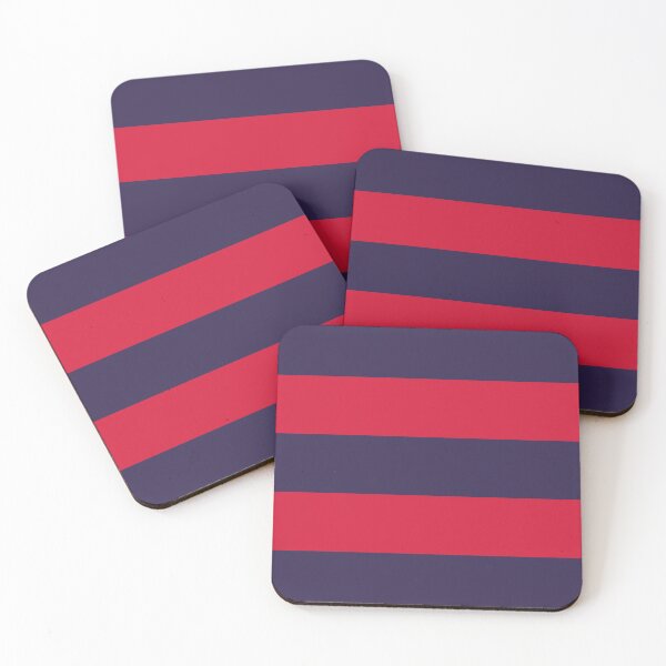 Item preview, Large NAVY BLUE and RED Horizontal STRIPES designed and sold by RachelMacht.