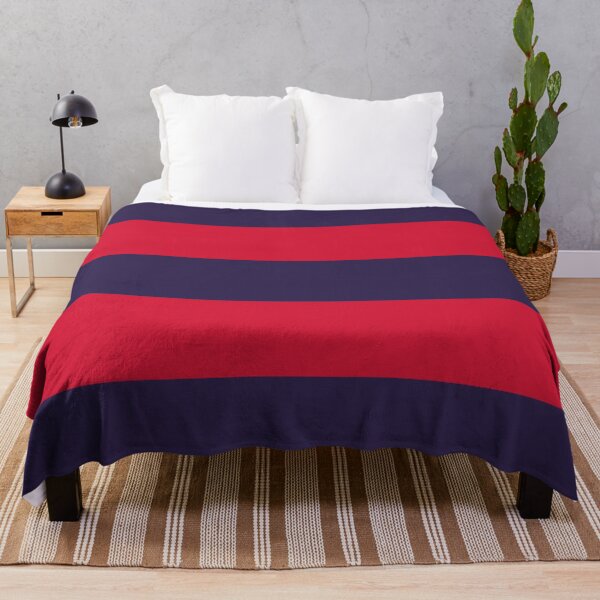 Item preview, Large NAVY BLUE and RED Horizontal STRIPES designed and sold by RachelMacht.