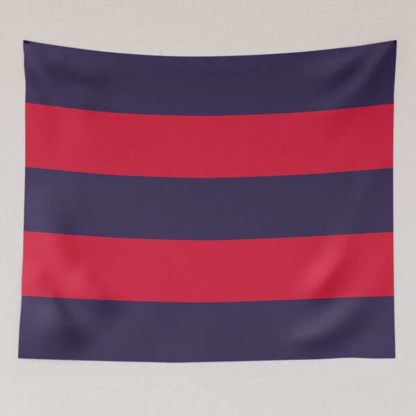 Item preview, Large NAVY BLUE and RED Horizontal STRIPES designed and sold by RachelMacht.