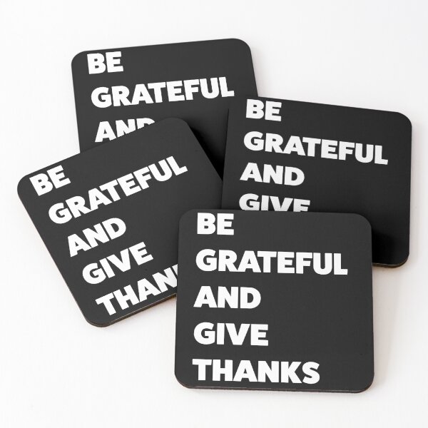Item preview, Be grateful and give thanks designed and sold by Simple Text.