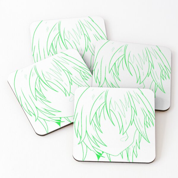 Item preview, Manga woman's drawing green designed and sold by Jess-Xs.