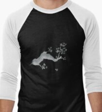 Cherry tree negative Men's Baseball ¾ T-Shirt
