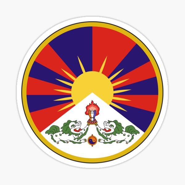 Tibet TNFA Association football adesivo etichetta sticker 10cm x 10cm 