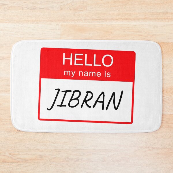 Item preview, Hello My Name Is Jibran Name Tag Custom Personalised Design  designed and sold by CreatedbyJR.