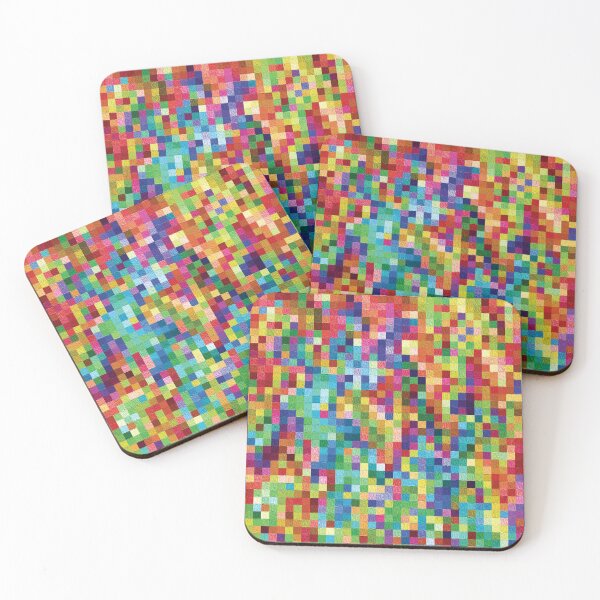 Item preview, Colorful Impressionistic Pixels designed and sold by dnovoimages.