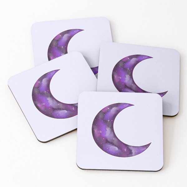 Artikelvorschau, Galaxy Crescent Moon (Pink & Lila) entworfen und verkauft von Sophie Elaina Designs.