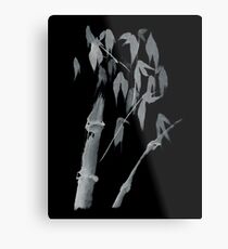 Bamboo negative Metal Print