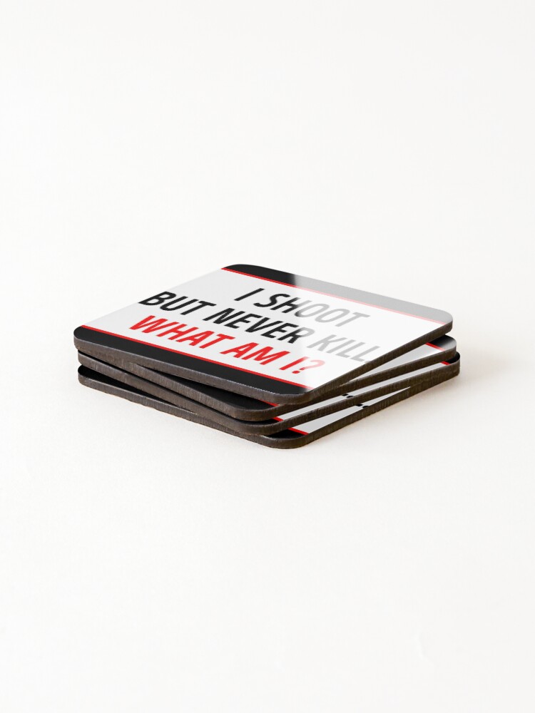 Thumbnail 4 of 5, Coasters (Set of 4), Quiz Test Riddle designed and sold by Fashimation20.